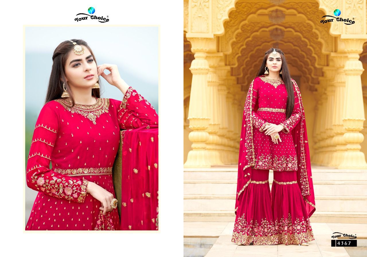 Your Choice Zaraa 12 New Wedding Wear Georgette Latest Designer Salwar Suits